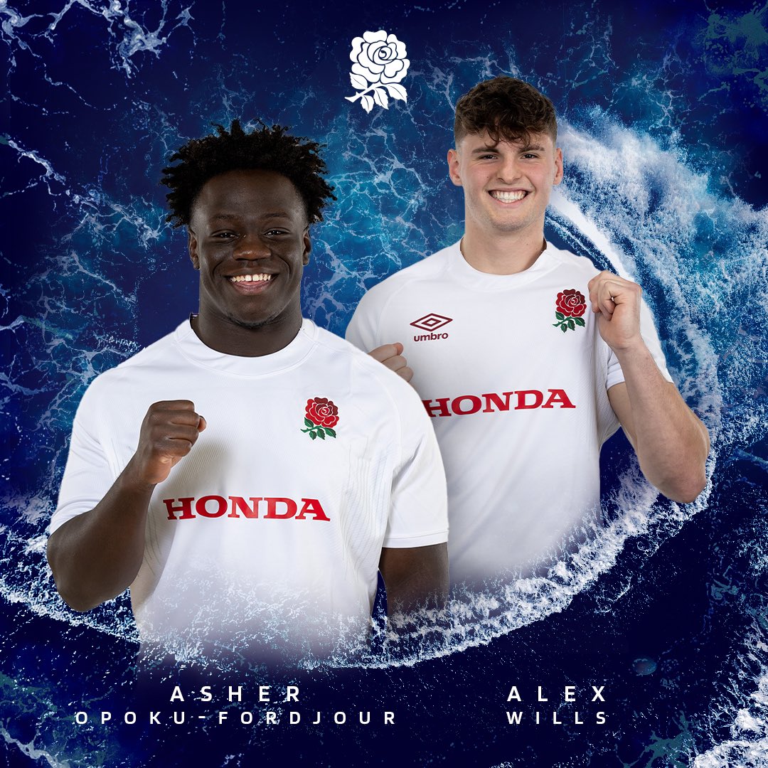 𝙍𝙀𝙏𝙐𝙍𝙉𝙄𝙉𝙂 𝙏𝙊 𝙏𝙃𝙀 𝙍𝙊𝙎𝙀🌹

Asher Opoku-Fordjour and Alex Wills have been named in @EnglandRugby’s U20 squad heading to Georgia 🇬🇪 

Congratulations both 👏

#SharksAreCircling🦈