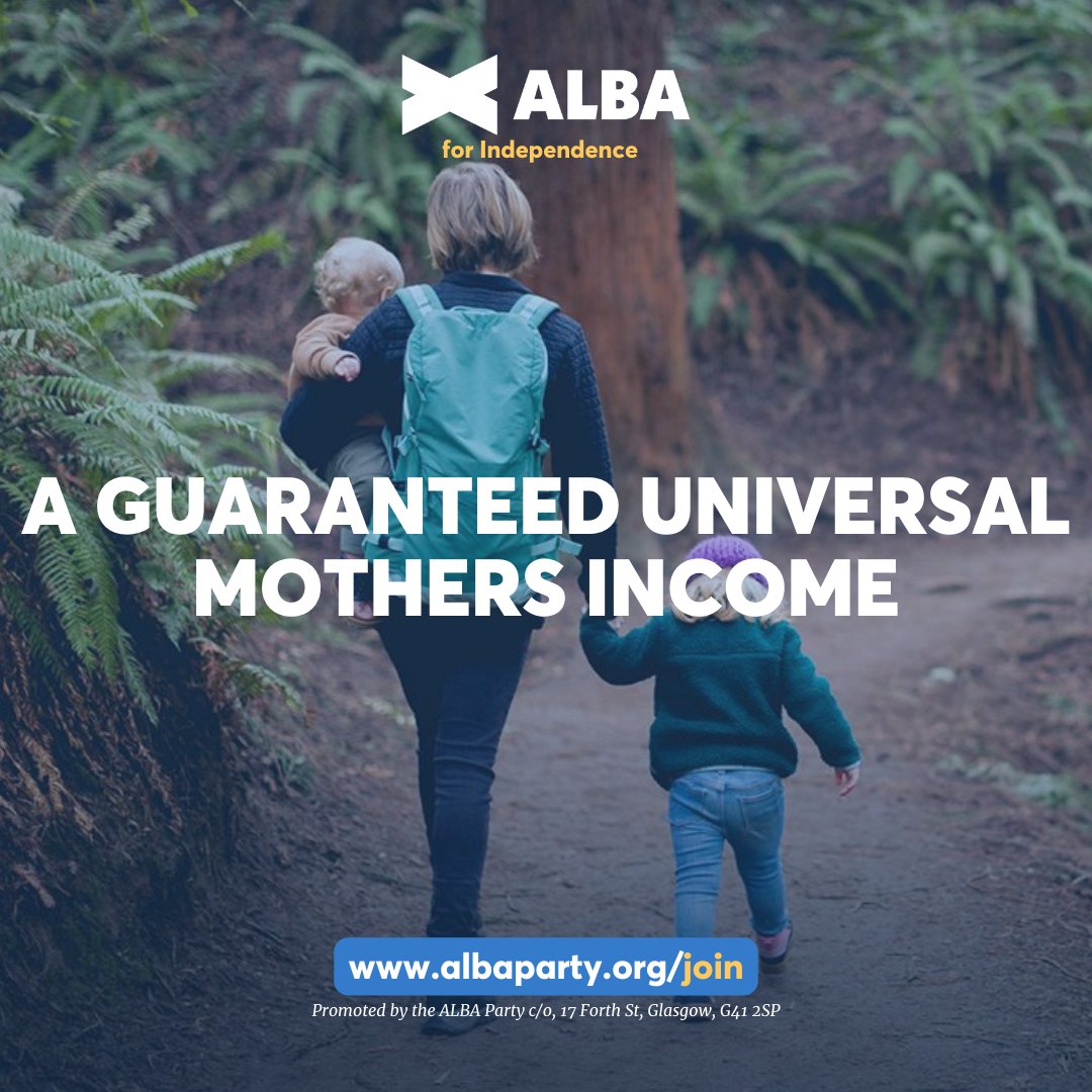 👩‍👧‍👦Motherhood is a skilled and demanding vocation that is worthy of respect by the wider community. Read our Mothers Income Policy 👇 albaparty.org/mothers_income #AlbaStandsForScotland | #VoteALBA