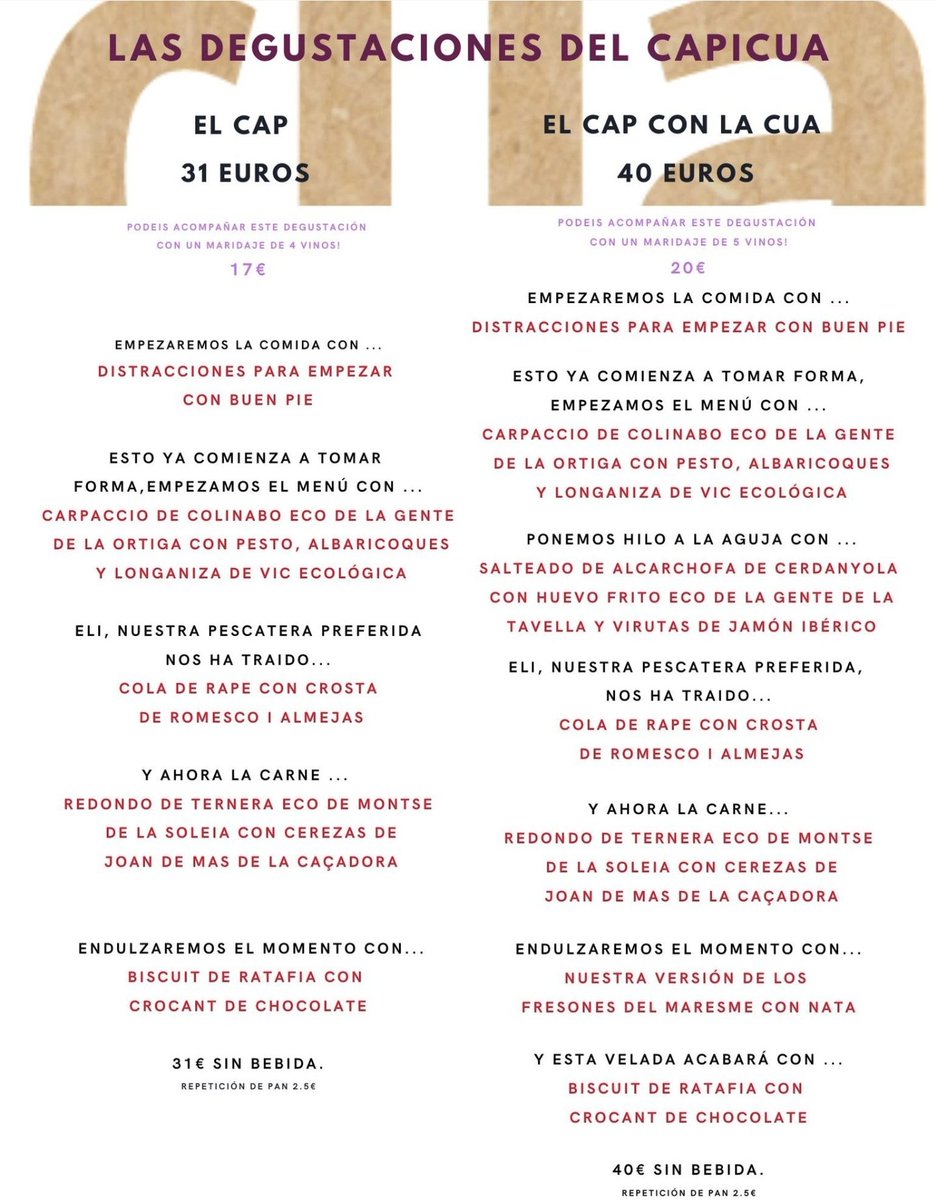 Ei bona gent! Com se us presenta el cap de setmana?

Nosaltres ens prepararem per si voleu fer cap!

Recordeu! Aquest vespre... Divendres al vespre... I dissabte migdia i nit!

Que... #FemUnCapicua?