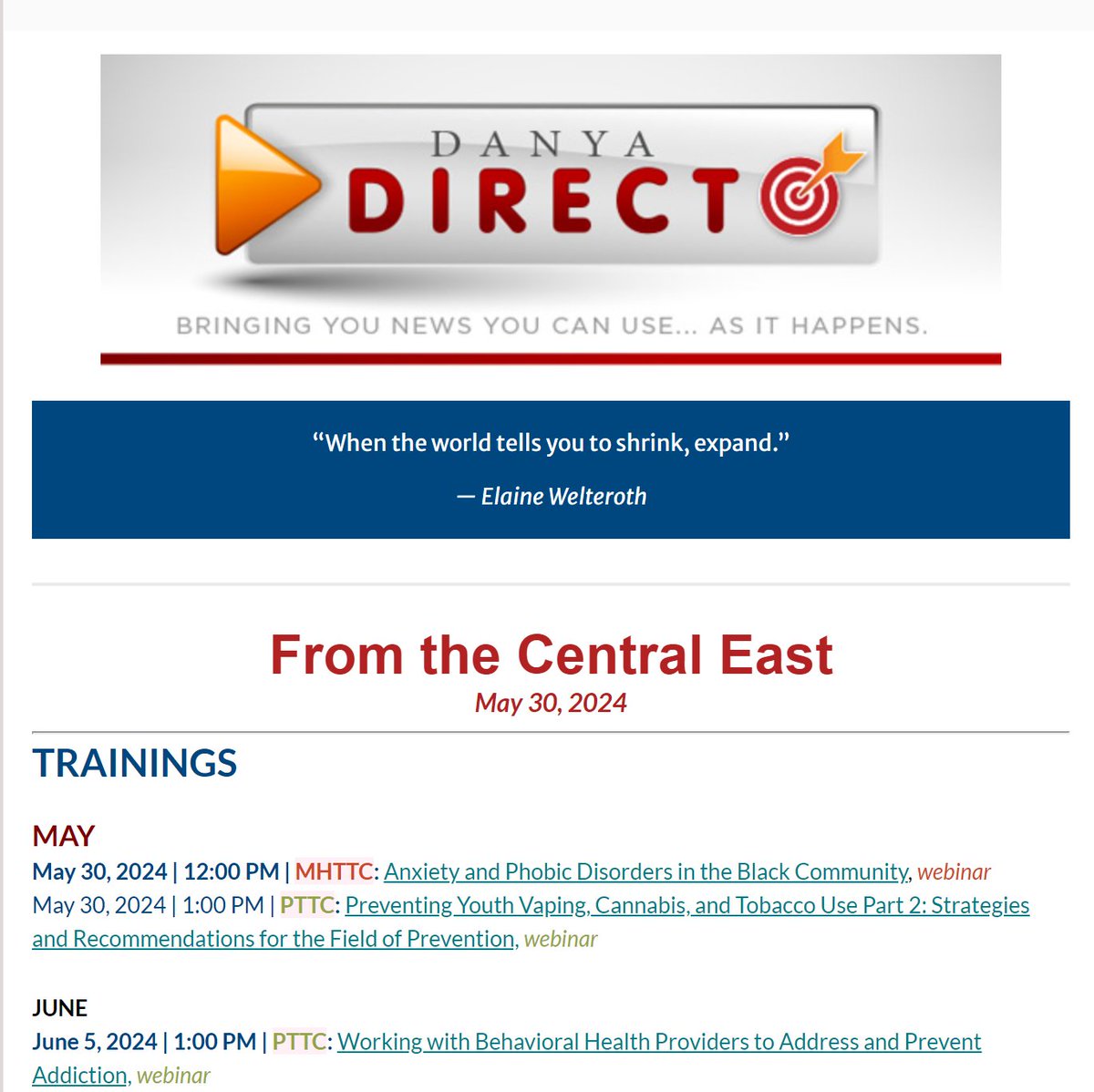 Check out this week's training bulletin, the Danya Direct!🤓
ow.ly/3Mja50RTm4I