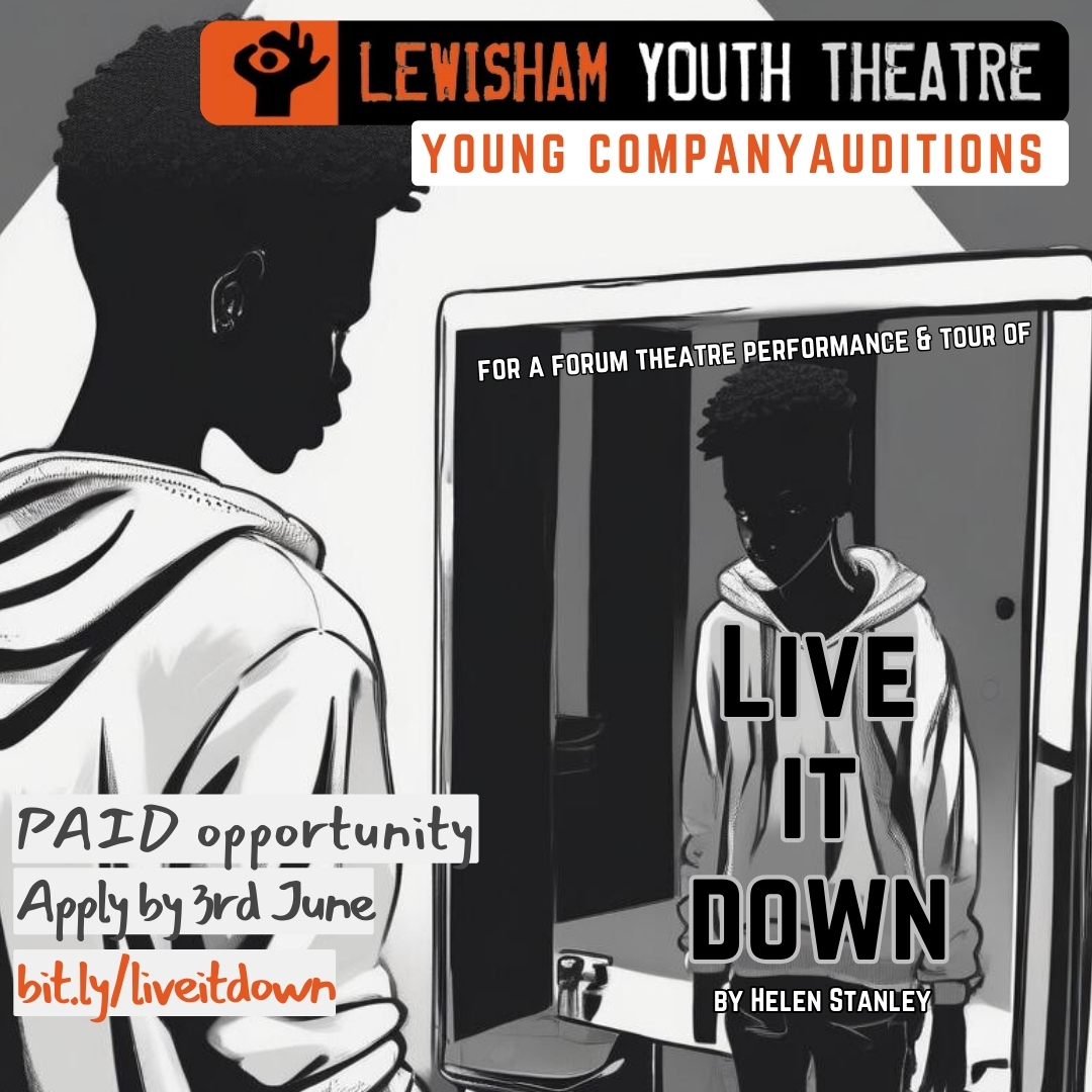 📢Last Chance to apply for a PAID role in our Young Company! We're seeking actors aged 18-30 of any ethnicity and gender to play multiple characters in a touring production of Live It Down by Helen Stanley. ➡️Find our more & apply by Mon 3rd June: bit.ly/liveitdown