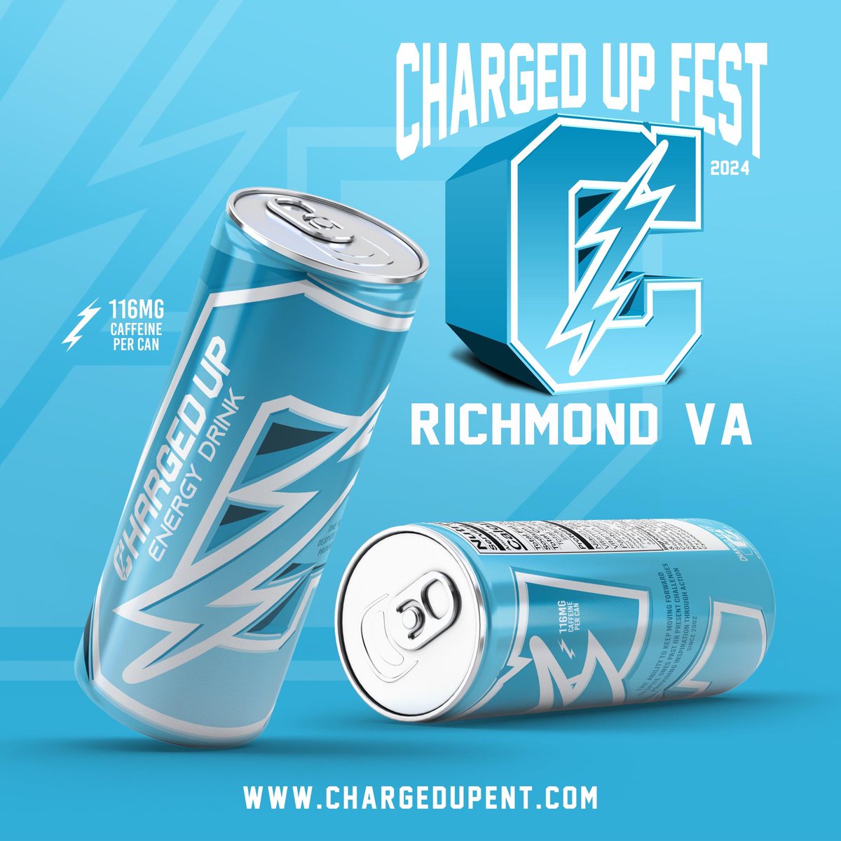 chargedupdrink's tweet photo. Exclusive Charged Up Fest Edition Can now available @CHRGDUPSTORE Richmond, Virginia. https://t.co/fEoFoNTJyR