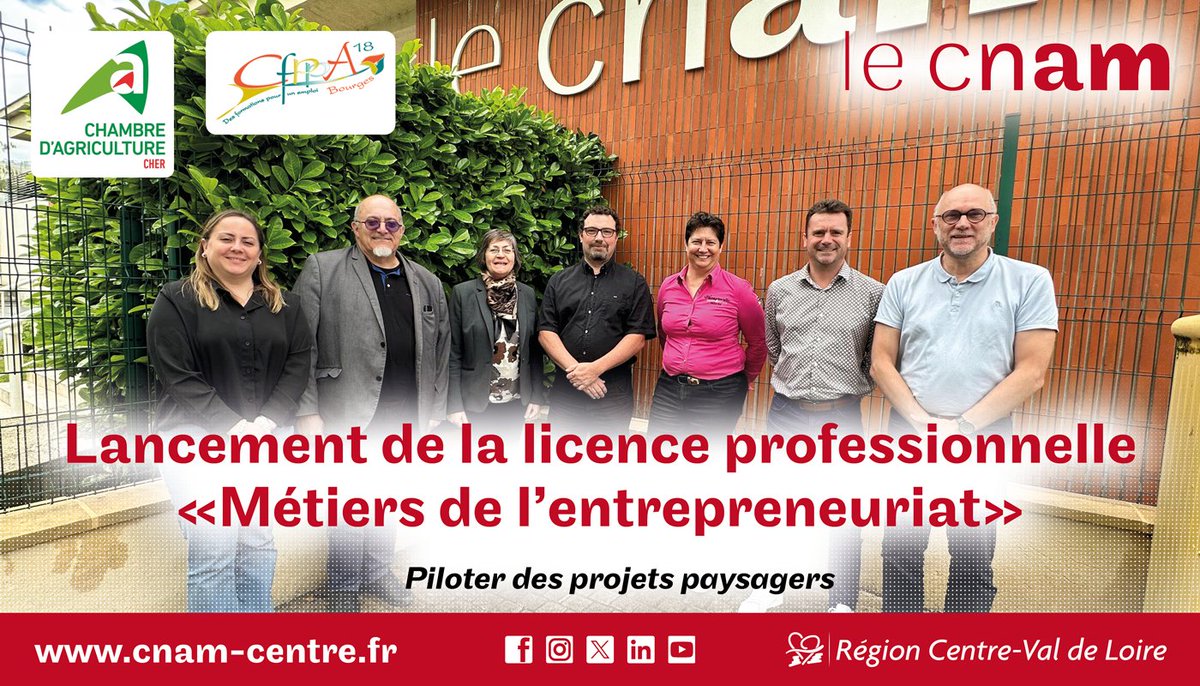 🌱 Le pôle d'enseignement supérieur du vivant de #bourges plante son 1er arbre 🌿 La #licence pro Métiers de l'entrepreneuriat piloter des projets paysagers 🌳 bit.ly/3Klse4K #TPE #PME #PMI #tepecnam #entreprendre #entrepreneuriat #entreprise #formationprofessionnelle