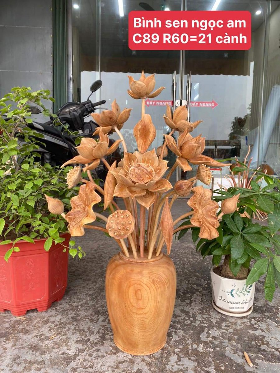 Bình sen gỗ ngọc am siêu đẹp