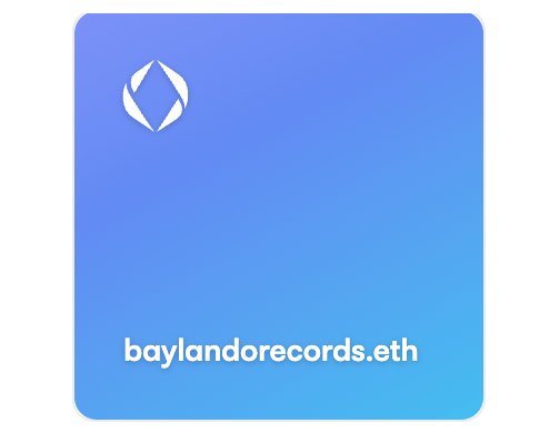 big thanks to <a href="/BEATKOIN_ETH/">beatkoin.eth</a> for helping us transition to Web3.

baylandorecords.eth  :official web3 address
baylandorecords.us  :official website

we are working hard to integrate our music with innovative blockchain apps &amp; metaverses.

<a href="/decentraland/">Decentraland</a> <a href="/vtatveth/">VTATV</a> <a href="/soundxyz_/">sound.xyz (🎧,🎧)</a>