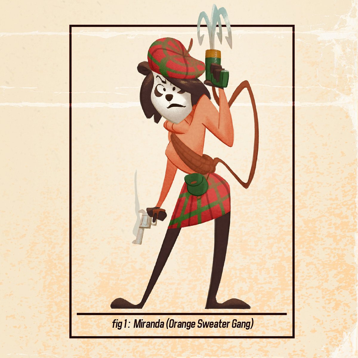 Johan Andersson (@tunacetiv) on Twitter photo Honey Heist by <a href="/gshowitt/">Grant Howitt</a>
Fan art of my PCs
Another player character, Miranda. A scottish panda, which is either very dumb or... just kinda dumb 🤔 Honey Heist by <a href="/gshowitt/">Grant Howitt</a>
Fan art of my PCs
Another player character, Miranda. A scottish panda, which is either very dumb or... just kinda dumb 🤔