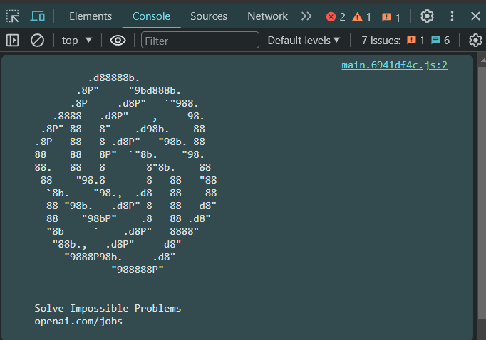 octavigrau's tweet photo. The best programmer job ad ever, spotted on @OpenAIDevs's playground console https://t.co/dMoDEsimSK