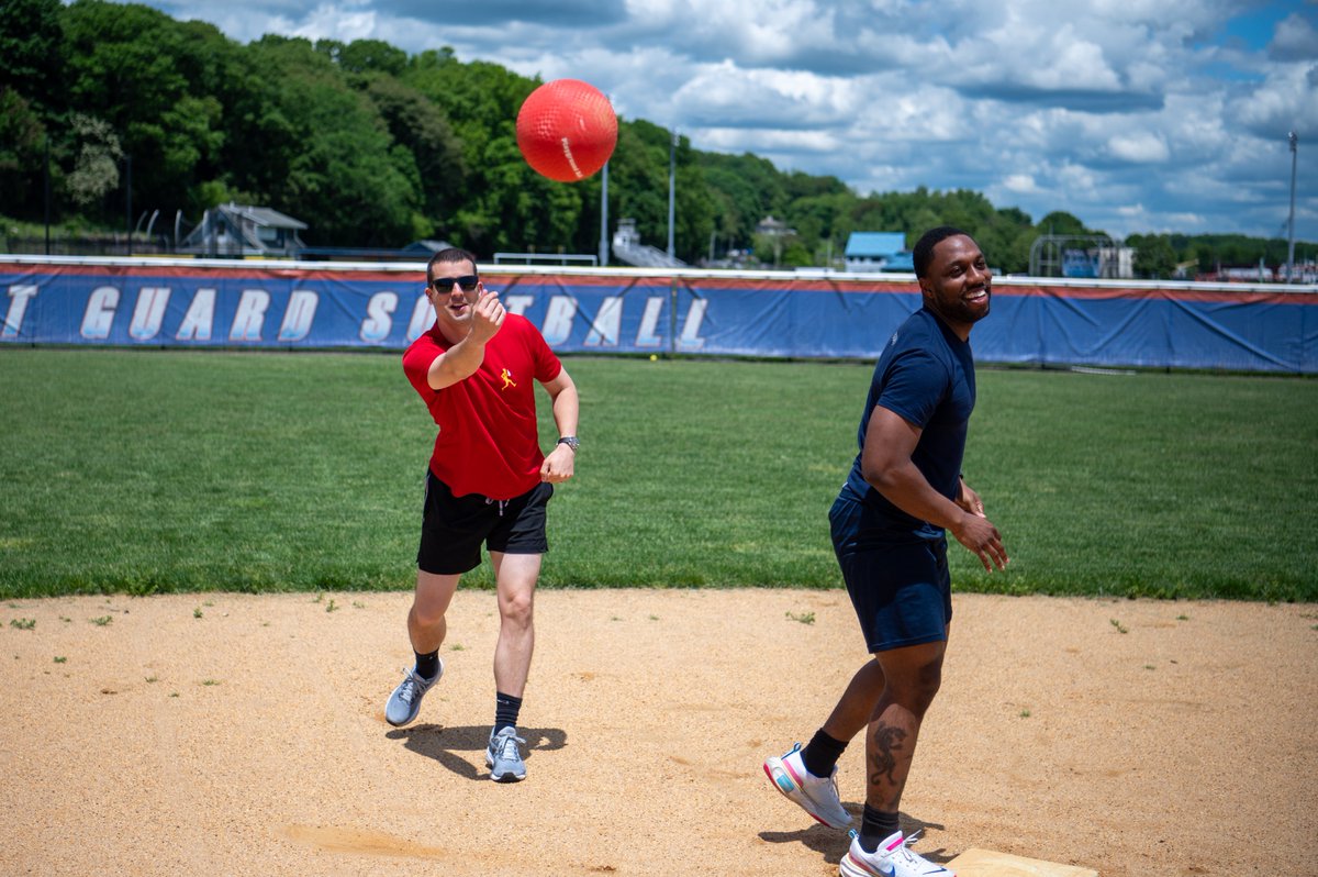 We ❤️ our dedicated enlisted workforce! While cadets are deployed worldwide, the CGA Enlisted Association took advantage of the warm weather with a game of kickball! From HSs to YNs, our enlisted team ensures smooth operations for cadets, faculty, and staff.