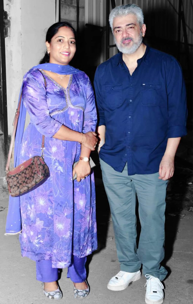 Ajith sir with artist Deepika. #AK #Ajith #Ajithkumar #GoodBadUgly