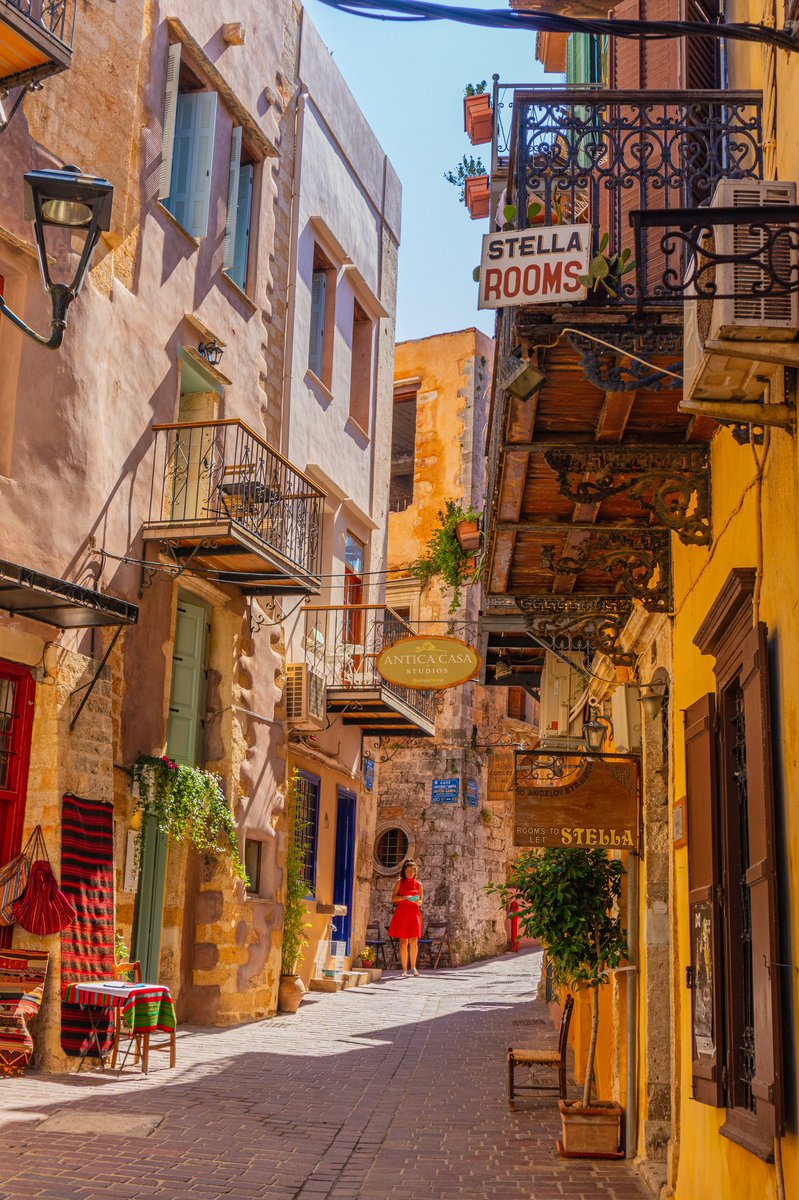 Chania, Greece 🇬🇷 

Located on the island of Crete, Chania has been continuously inhabited since around 1700 BCE. The city was originally a Minoan settlement known as Kydonia and has a long history influenced by the Dorian Greeks, Romans, Byzantines, and Ottomans.