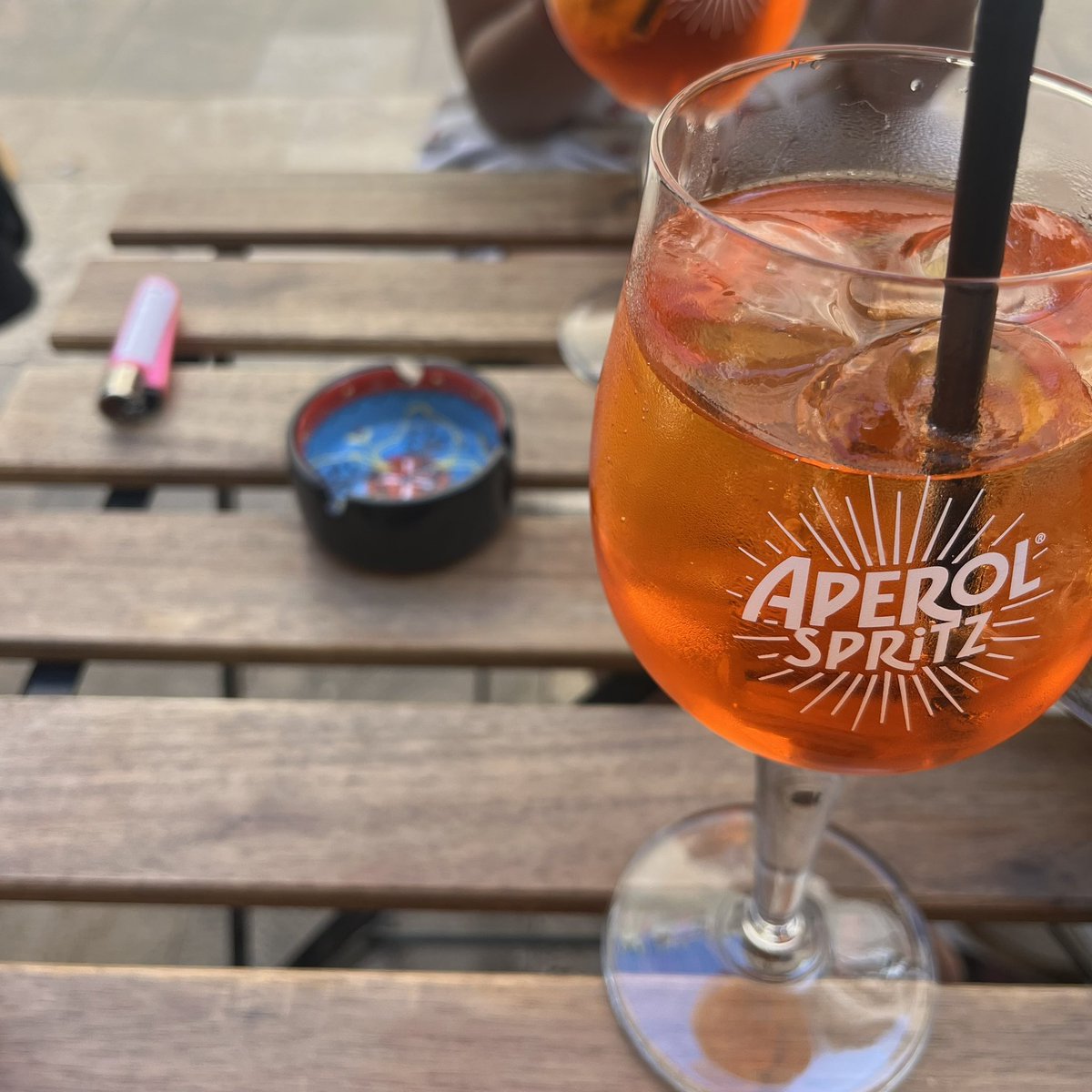 summer drunkorexics out in full force (2 aperols for lunch)