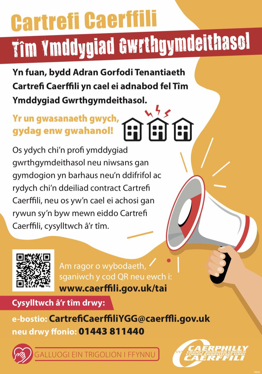 McConAmanda's tweet image. 🏡 The Tenancy Enforcement Section at #CaerphillyHomes will soon be known as the Anti-Social Behaviour Team. 

If you are experiencing persistent or severe anti-social behaviour or neighbour nuisance &amp;amp; you are a Caerphilly Homes contract holder….. (1of2)