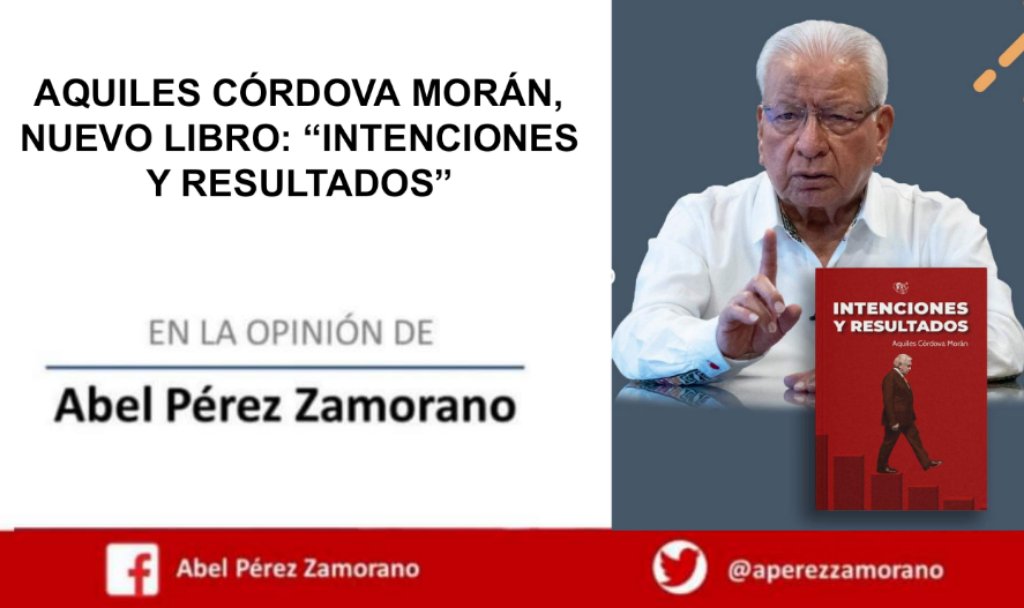 Buen día, te invito a leer mi artículo semanal titulado: 
AQUILES CÓRDOVA MORÁN, NUEVO LIBRO: “INTENCIONES Y RESULTADOS”
Para consultarlo, lo puedes encontrar en el siguiente link: 
facebook.com/share/HStyZo8Y…