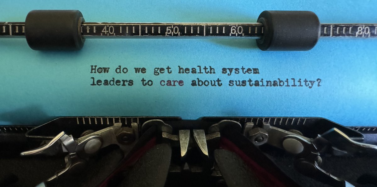 This is the single most important question posed at #CleanMed2024.

While there are several answers, they all rely on meeting the existing needs of health systems.