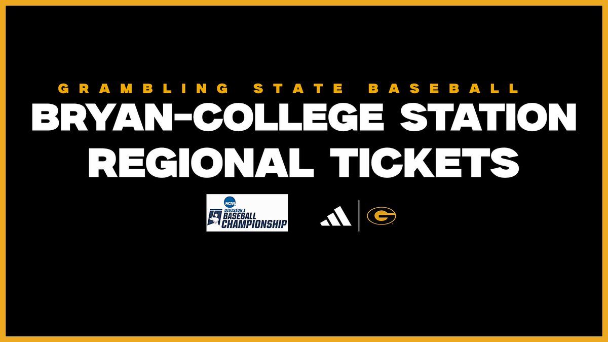 Ticket update for this weekend’s NCAA regional at Texas A&M

Limited single-session tickets may be available at the Blue Bell Park Box office starting 90 minutes prior to first pitch for each game.

🎟️: tinyurl.com/y85br6fx

#GramFam | #ThisIsTheG🐯