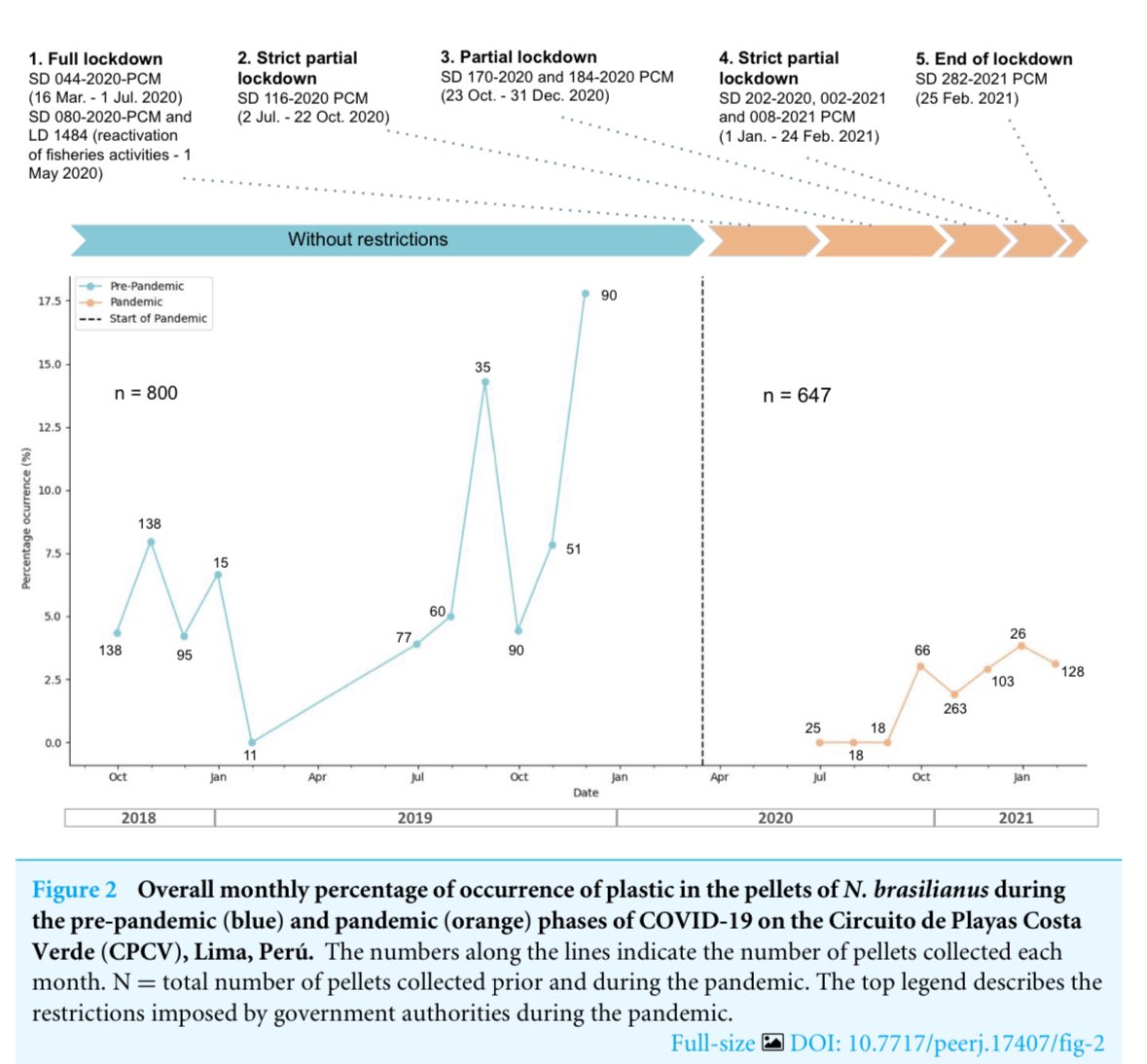 Carlos Zavalaga (@cbzavalaga) on Twitter photo Neotropic cormorants in Lima, Perú ingested less plastic during the anthropause caused by the COVID-19 pandemic. Read more in <a href="/PeerJLife/">PeerJ - the Journal of Life & Environment</a> peerj.com/articles/17407 #AnimalBehavior #ConservationBiology #Zoology #EnvironmentalImpacts #COVID-19 Neotropic cormorants in Lima, Perú ingested less plastic during the anthropause caused by the COVID-19 pandemic. Read more in <a href="/PeerJLife/">PeerJ - the Journal of Life & Environment</a> peerj.com/articles/17407 #AnimalBehavior #ConservationBiology #Zoology #EnvironmentalImpacts #COVID-19