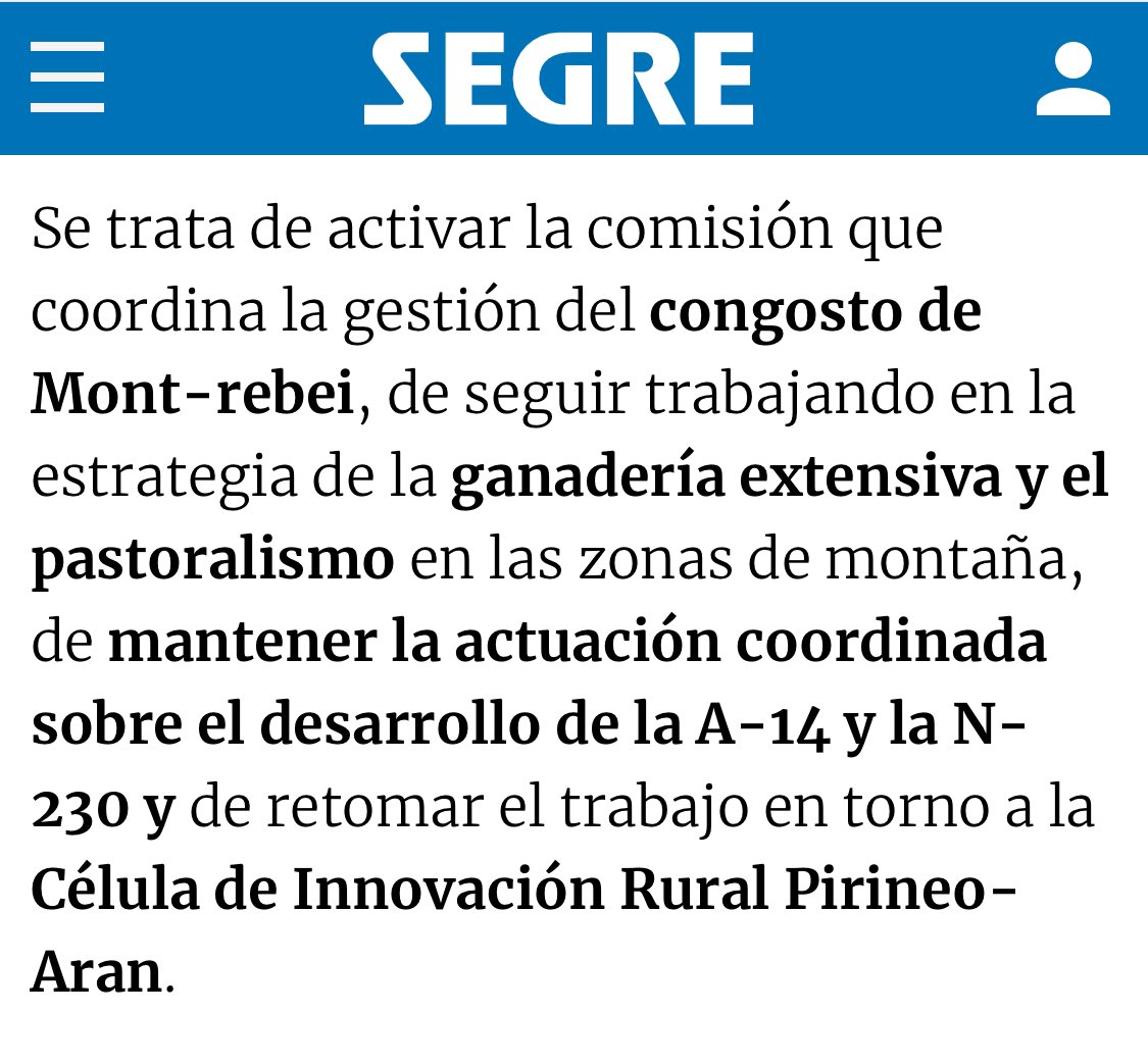 La política de la confrontación y el postureo tiene consecuencias nefastas para la provincia de Huesca, y para todo Aragón.
segre.com/es/comarcas/24…
