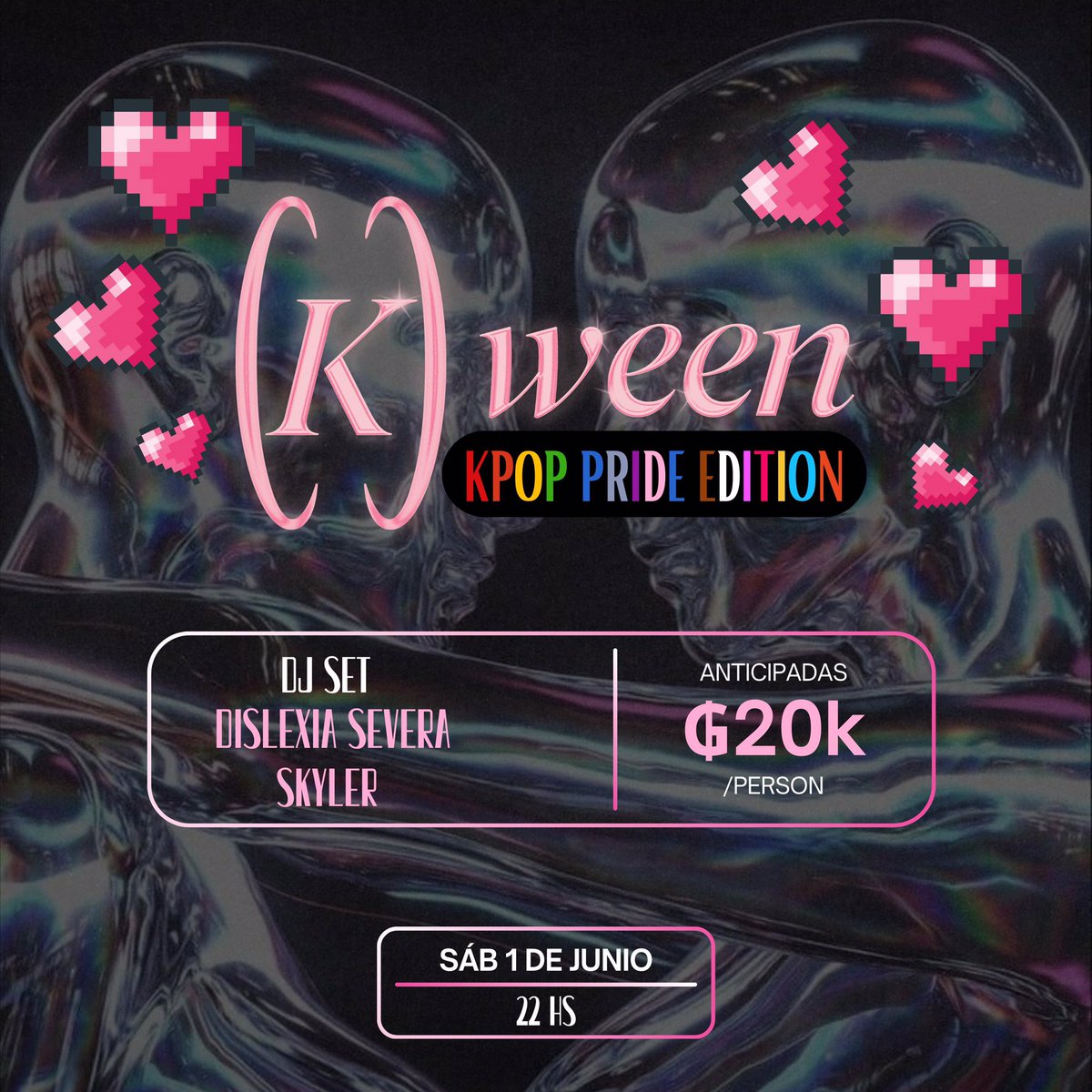 Este sábado tenemos fiestita kpop gente, les espero ❤️ Compartan esto hasta llegar a un fandom que necesite de esta fiesta para bailar toda la noche 😽