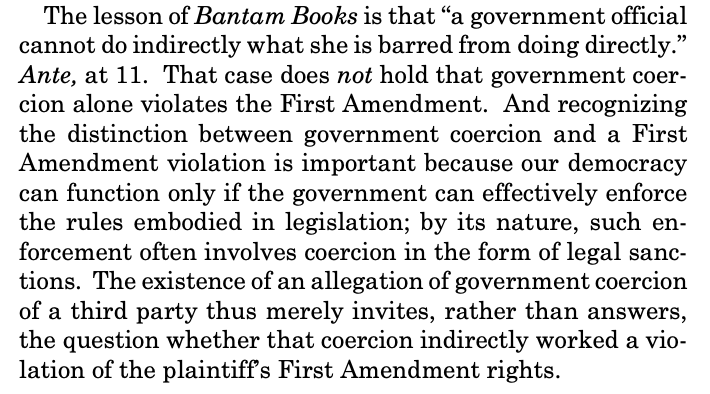 Jackson planting the seed for undoing the Roberts Court's antidemocratic weaponization of the 1st Amendment as a deregulatory tool while preserving 1A's democratic purpose to protect speech qua speech supremecourt.gov/opinions/23pdf…