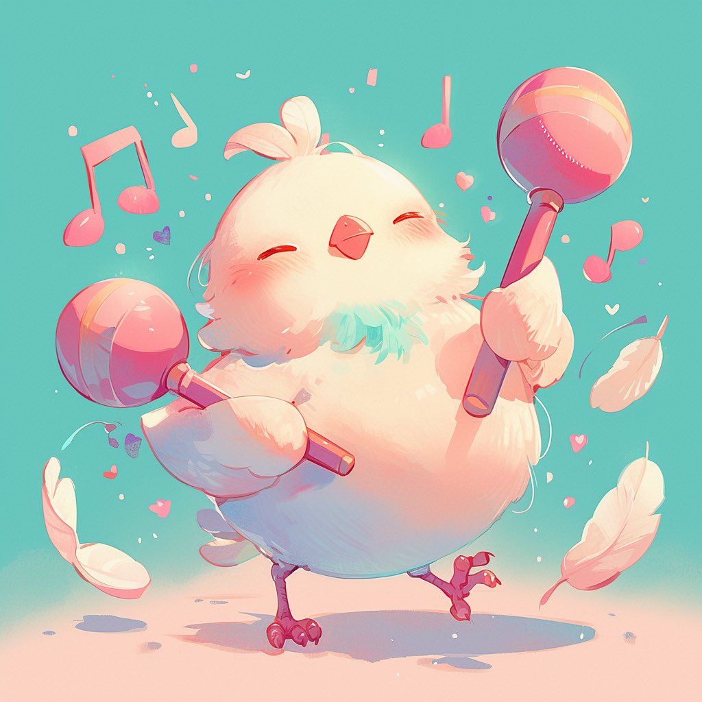 マラカス鳥
#フリーアイコン
#フリーイラスト