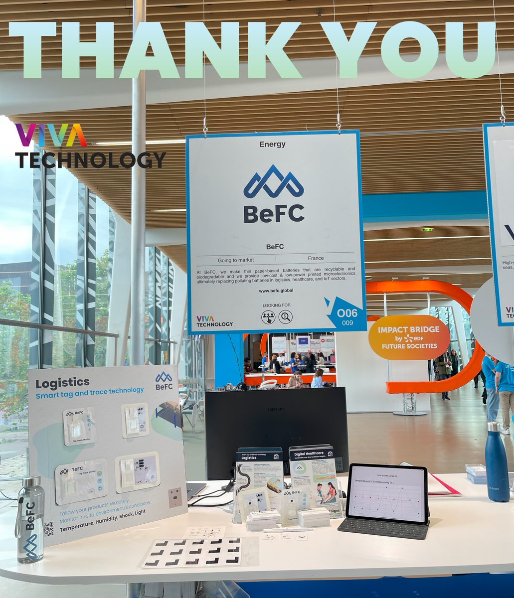 BeFC - Bioenzymatic Fuel Cells (BeFC) (@befc_global) on Twitter photo A huge thank you to everyone who took the time to visit BeFC at <a href="/VivaTech/">Viva Technology</a> in Paris last week. It was great to find out about your business needs and explain how BeFC's cutting-edge products can help you meet your objectives. A huge thank you to everyone who took the time to visit BeFC at <a href="/VivaTech/">Viva Technology</a> in Paris last week. It was great to find out about your business needs and explain how BeFC's cutting-edge products can help you meet your objectives.