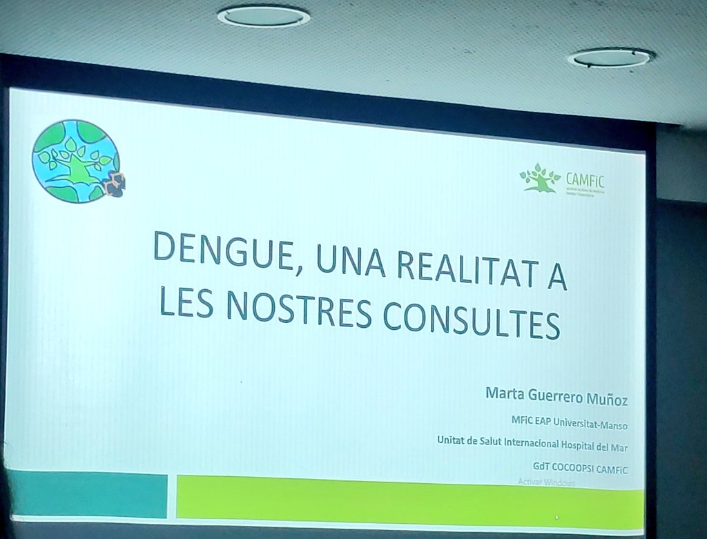 Parlant de #dengue a #VIIJornadalapellcamfic @lapellcamfic @CAMFiC