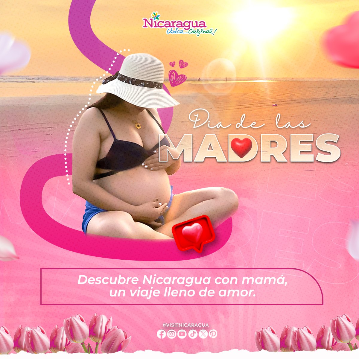 Por la entrega y ese amor puro e incondicional que nos dan, por construir progreso, esperanza y porvenir, por eso y mucho más, felicitamos a las madres nicaragüenses👸❤️🎉🌺💐 ¡Feliz Día de las Madres! #VisitNicaragua #Nicaragua #DíaDeLasMadres