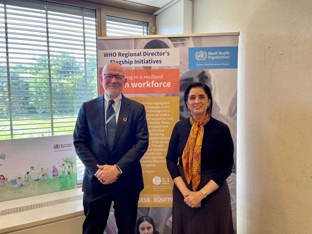Delighted to catch up with my friend @ChrisJElias, President of Global Development at @gatesfoundation and the Chair of Polio Oversight Board on the side of #WHA77. Thanks to the continued support, we are closer than ever to ending polio and we share the determination to finish