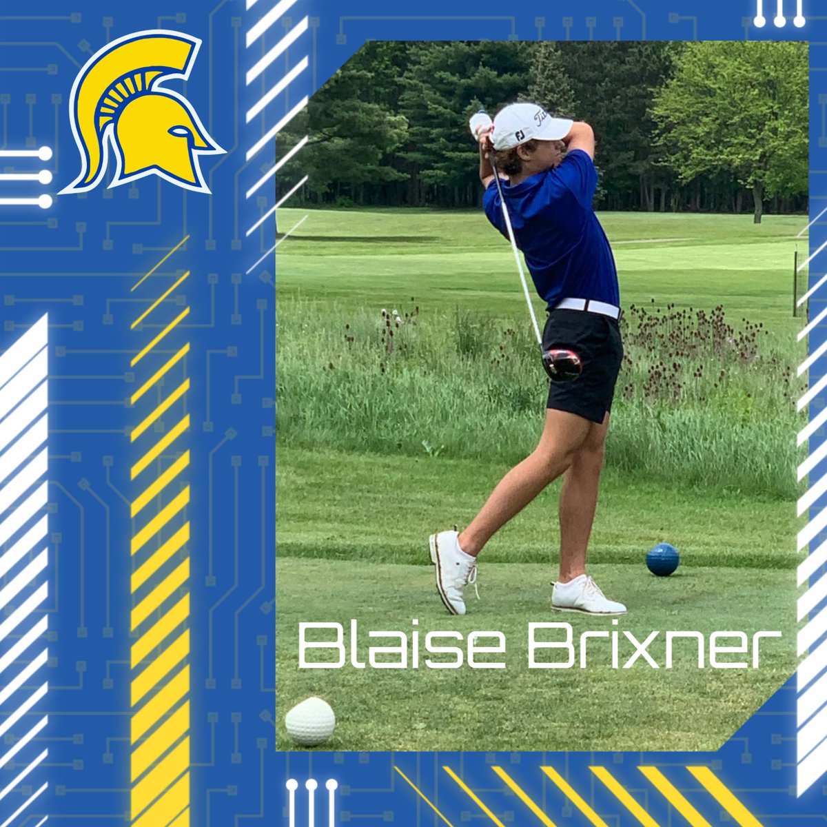 Wishing the best of luck to Blaise Brixner as he competes at the NYSPHSAA State Championship on June 2nd and 3rd! You've got this! 💪#NYStateChampionships #GoBlaise #GOSPRTANS @MECSDSpartans @MGeraldWilson @MESpartan300  
📆6/2 & 6/3
📍Mark Twain Golf Course - Elmira