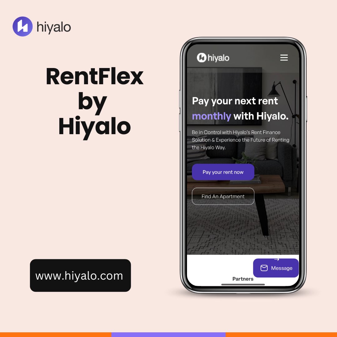📍Introducing RentFlex by Hiyalo📍

💁🏾‍♀️ Are you tired of stretching your budget to pay rent?

We've got great news for you! RentFlex, our flagship service is designed to help working professionals like you take control of their finances.

🔗 Learn More at hiyalo.com
