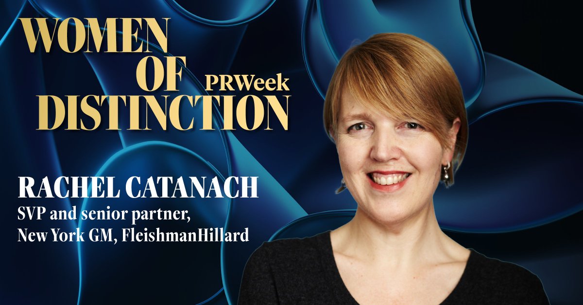 Thrilled to see Rachel Catanach of @Fleishman recognized as a 2024 PRWeek Women of Distinction honoree, congratulations! brnw.ch/21wKhTw

#PRWeekWomenofDistinction