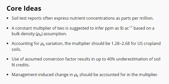 Agricultural & Environmental Letters (@agricenvletters) on Twitter photo New in A&EL! Uncertainty resulting from constant bulk density assumption when interpreting soil nutrient concentrations doi.org/10.1002/ael2.2…
#OpenAccess study by Singh & Kukal <a href="/SinghArshdeep_/">Arshdeep Singh</a> @penn_ag_water <a href="/unlagrohort/">Nebraska Agronomy and Horticulture</a> New in A&EL! Uncertainty resulting from constant bulk density assumption when interpreting soil nutrient concentrations doi.org/10.1002/ael2.2…
#OpenAccess study by Singh & Kukal <a href="/SinghArshdeep_/">Arshdeep Singh</a> @penn_ag_water <a href="/unlagrohort/">Nebraska Agronomy and Horticulture</a>