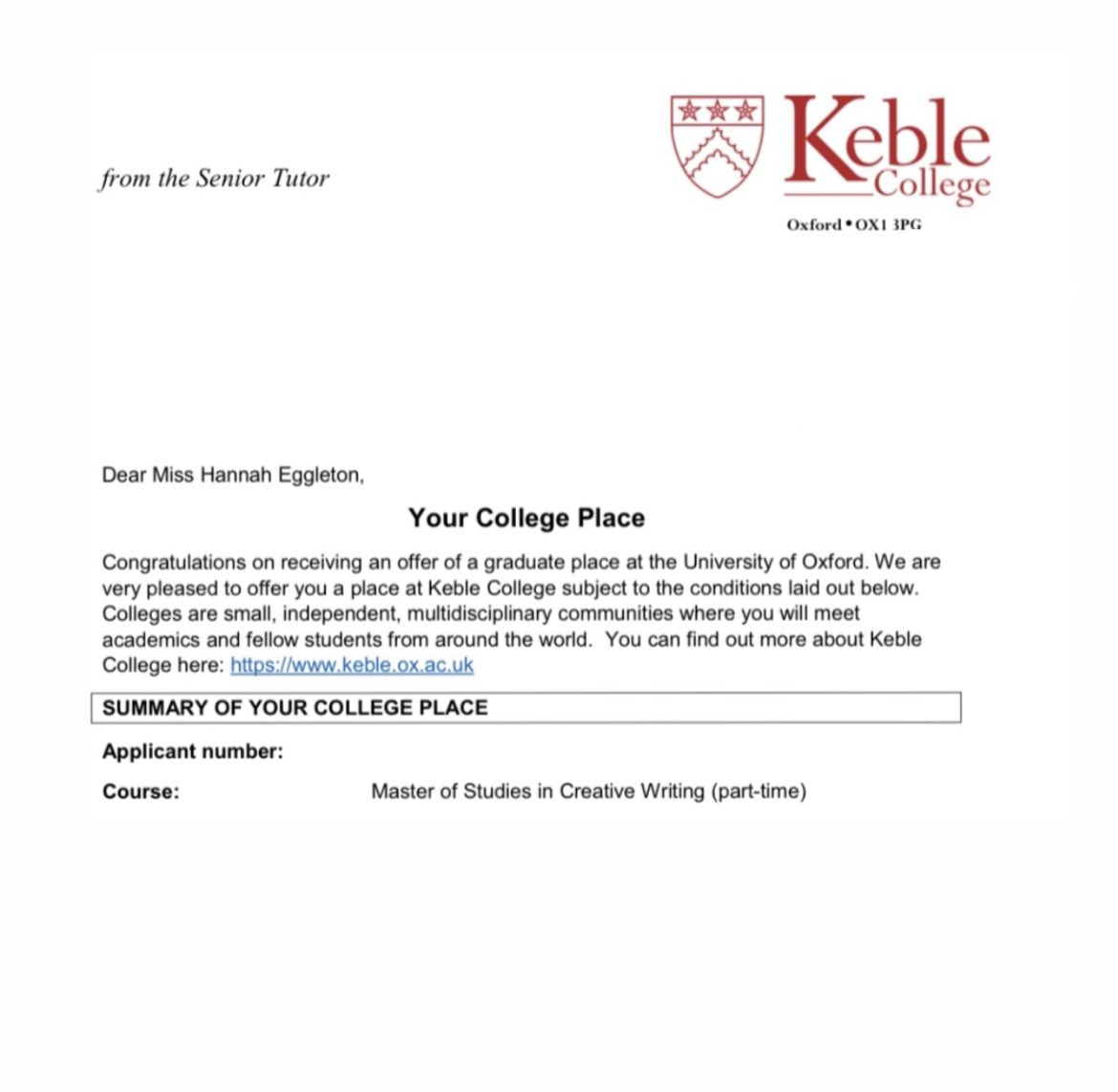 Hannah Eggleton tweet media