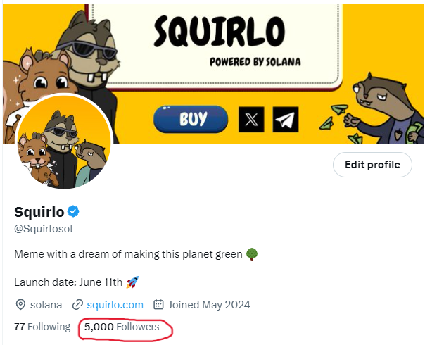 Squirlosol's tweet photo. Thank you for over 5,000 ORGANIC followers in just  two weeks! 🥳

To celebrate, we’re doing a #GIVEAWAY! 
5 lucky winners will receive 200K SQRL!

TO ENTER JOIN OUR TELEGRAM AND WRITE #5K in our telegram
+
🔥 Drop $SOL address + Retweet 👇🏿
🔥 Follow @Squirlosol🔔
🔥 Join our telegram

Get ready for $SQRL to moon, our launch is near! 🚀👀