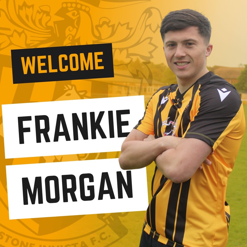 FIFC's tweet photo. ✍🏻 𝗪𝗘𝗟𝗖𝗢𝗠𝗘: 𝗙𝗥𝗔𝗡𝗞𝗜𝗘 𝗠𝗢𝗥𝗚𝗔𝗡

We are delighted to announce the signing for left back @FrankieMorgan__ from Sheppey United

#fifc | 🟠⚫️