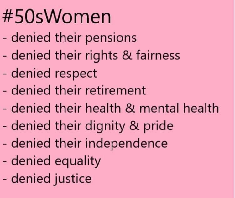 @BladeoftheS And when it comes to StatePension people should be told in good time when we are given an Age Rise to SPA NOT like for #50sWomen StatePensionInjustice #50sWomenScandal StatePensionVictims who had a 6yrHike - No Notice - to prepare for most! A badly planned discriminative attack!
