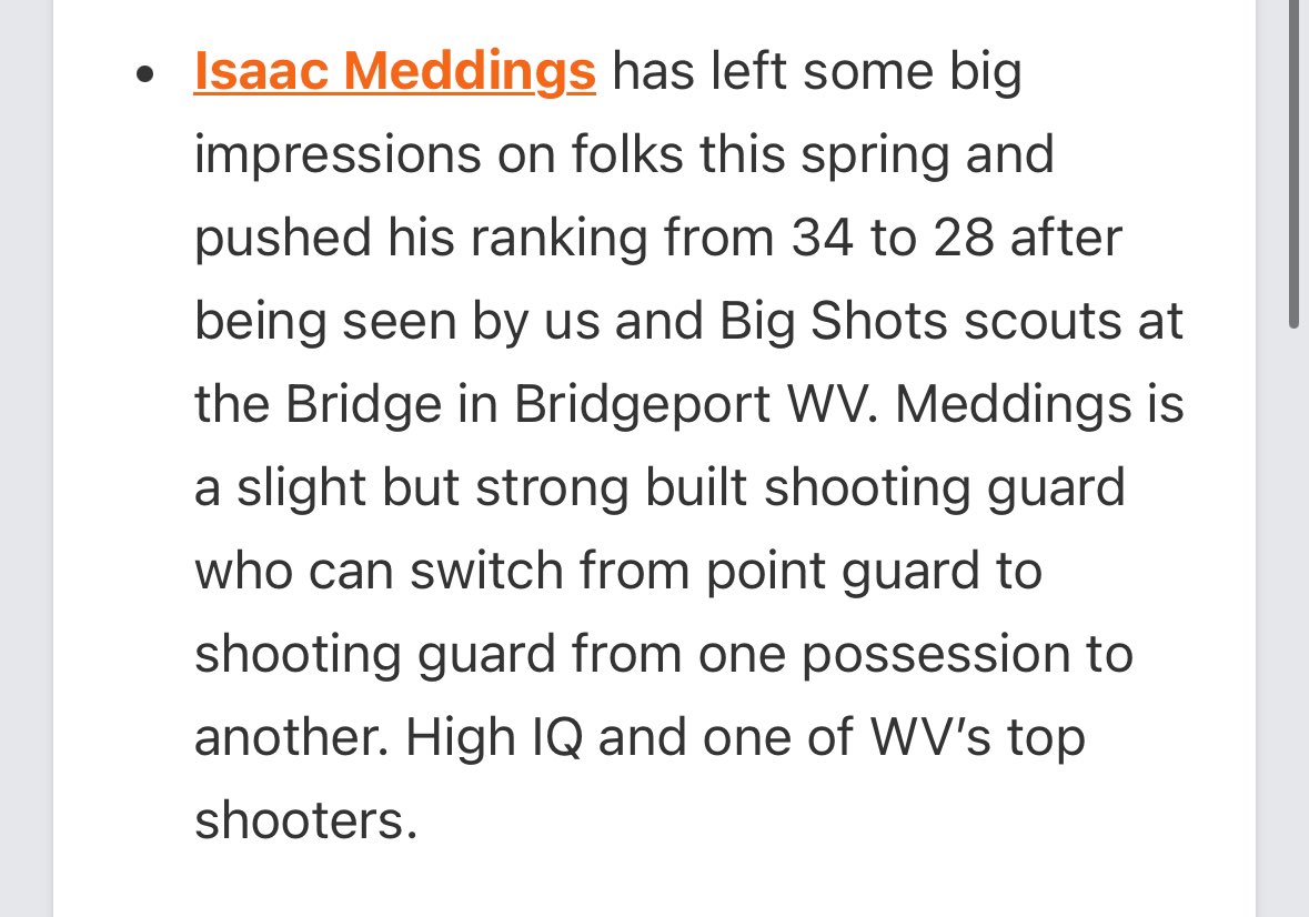 Thank you for the right up @PrepHoops_WV!!! @SplashSelect @CoachSeanMedd @WayneHSBBB @wvprepbb @OllyReedSports