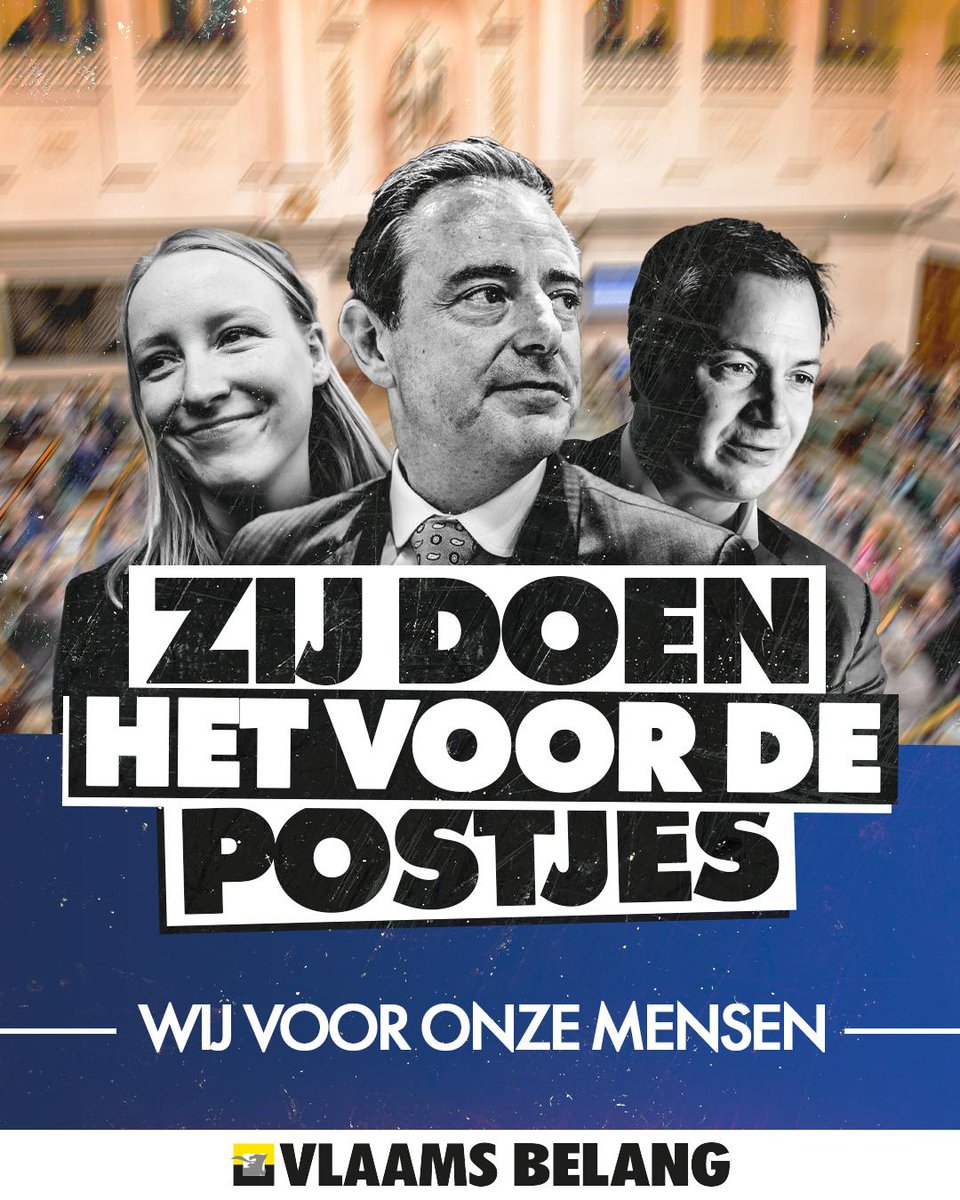 NVA wil de post van Welzijn, Vooruit wil de post van Onderwijs, Van Tigchelt wil de post van Binnenlandse Zaken, De Wever wil alleen in een federale regering als hij premier wordt... Iemand van deze bende geïnteresseerd in wat de kiezer wil? #plaatsvervangendeschaamte #postjes