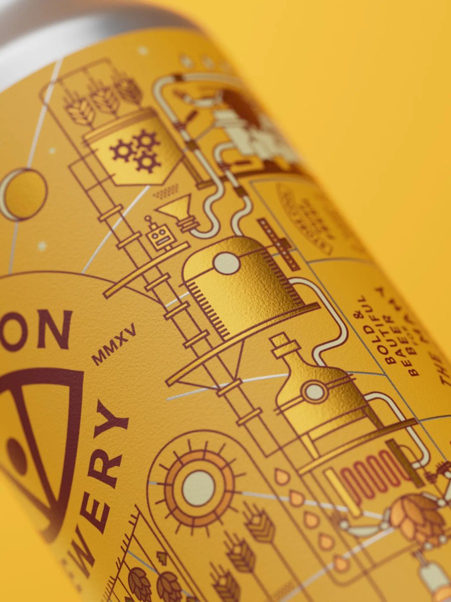 Turner Duckworth makes great use of a 12 oz in their work for Vocation Brewery, whose psychedelic designs feel both modern and rich with classic imagery. l8r.it/lnL1