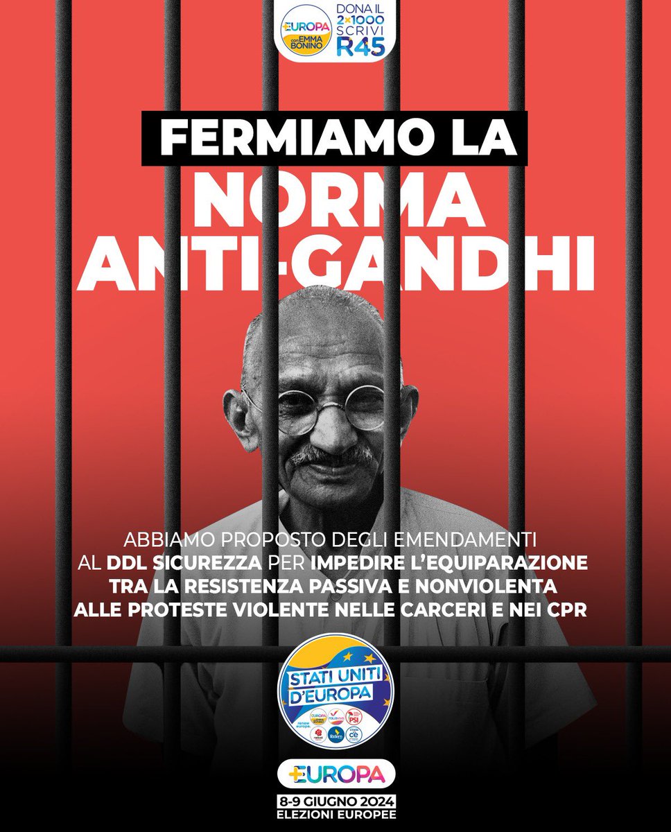 Il Governo Meloni vuole colpire ogni forma di protesta, persino quella pacifica nelle carceri e nei Centri di permanenza e rimpatrio. Sapete cos'hanno inserito nel DDL Sicurezza? Un articolo in cui si equiparano le forme di protesta passive e nonviolente alle rivolte violente.