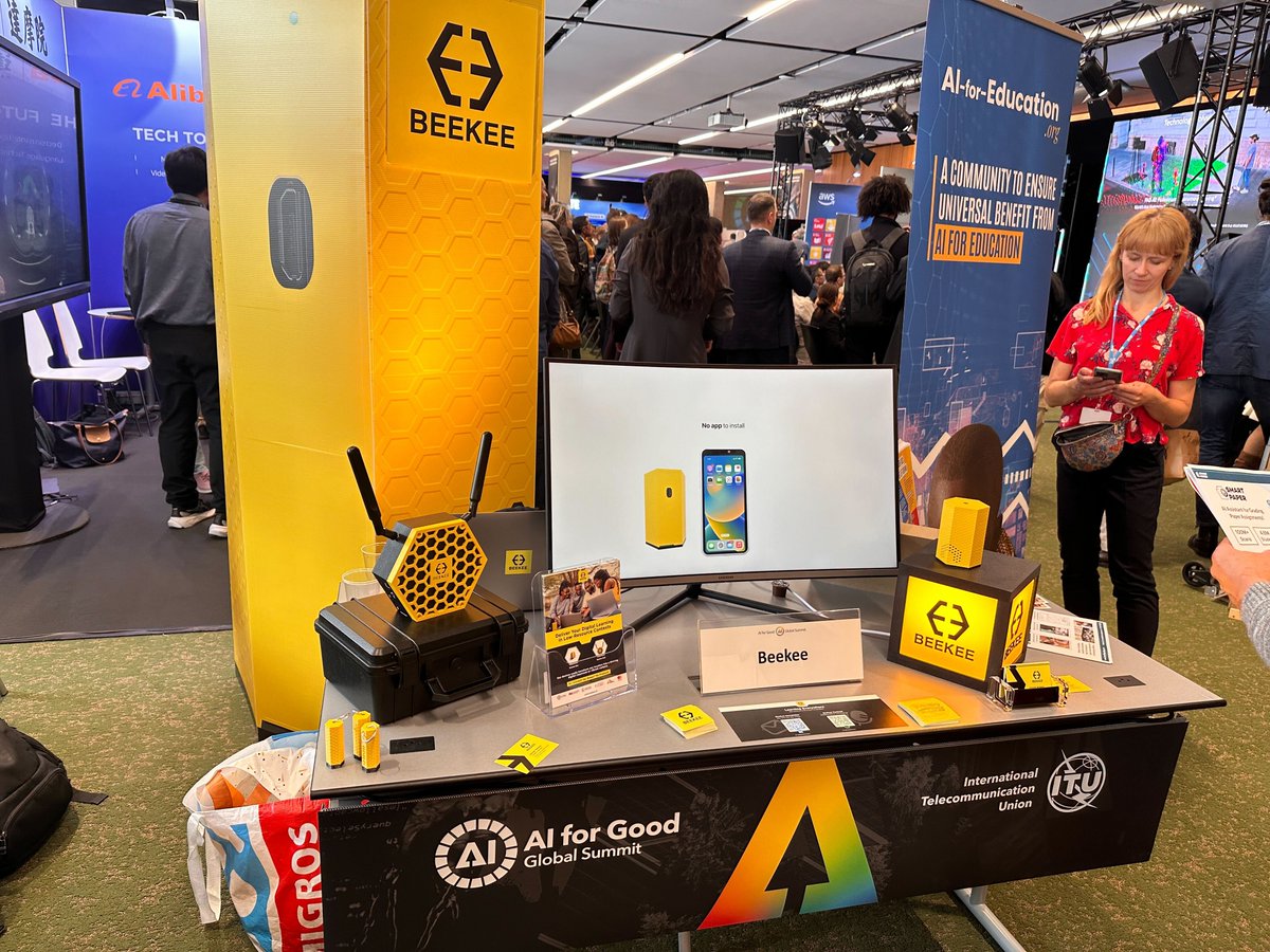 beekee_official's tweet photo. Don’t miss our booth No. 15, located near the entrance!

Join us to learn more about our vision, and how we are #MakingLearningPossible in every corner of the world.

#Beekee #AiforEducation #AIforGood #EdTech #DigitalEducation https://t.co/nAFzwfXWG8