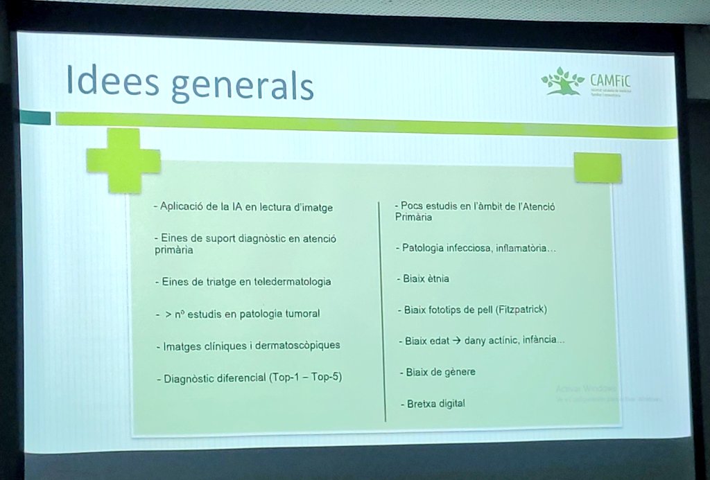 @_annaescale del grup @lapellcamfic i @DigitalCAMFiC parlant de dermatologia i inteligencia artificial a les 
#VIIJornadalapellcamfic @lapellcamfic @CAMFiC