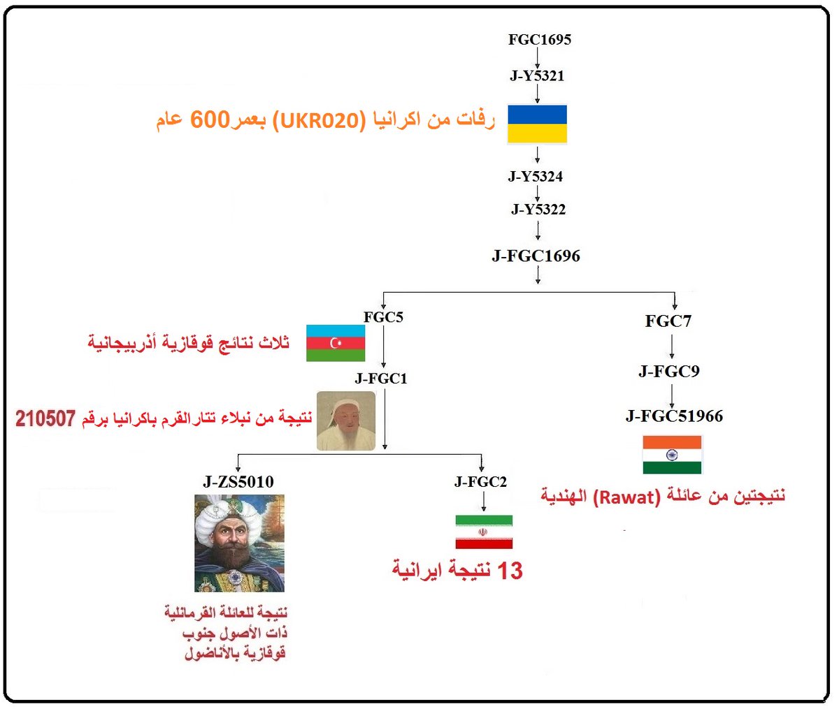 StudiesHuman's tweet image. رفات من #اكرانيا (UKR020) بعمر600 عام تحت J-Y5321/L222 ومن خلال نتيجة mtDNA الخاص بها M7b1a1a1 يبدو انها من عرق المغول او #التتار الوافد من آسيا الوسطى, الجدير بالذكر ان هناك نتيجة من نبلاء تتار القرم باكرانيا تحت نفس الفرع J-Y5321 و نتائج قوقازية وكرغلية واذربيجانية وايرانية.