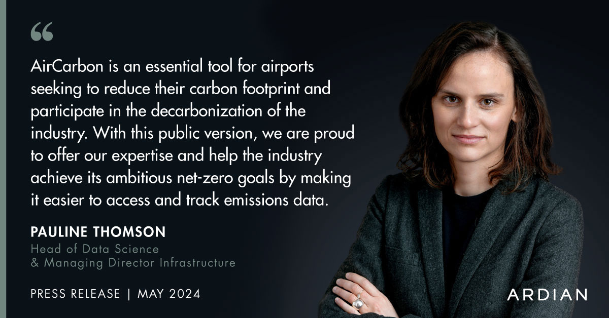 Today we are pleased to announce the launching a free, public version of <a href="/Ardian/">Ardian</a> #AirCarbon, our proprietary emission quantification and reduction tool for the aviation industry. 
 
Discover Ardian AirCarbon now → air-carbon.com
 
#NetZeroAviation #DataScience