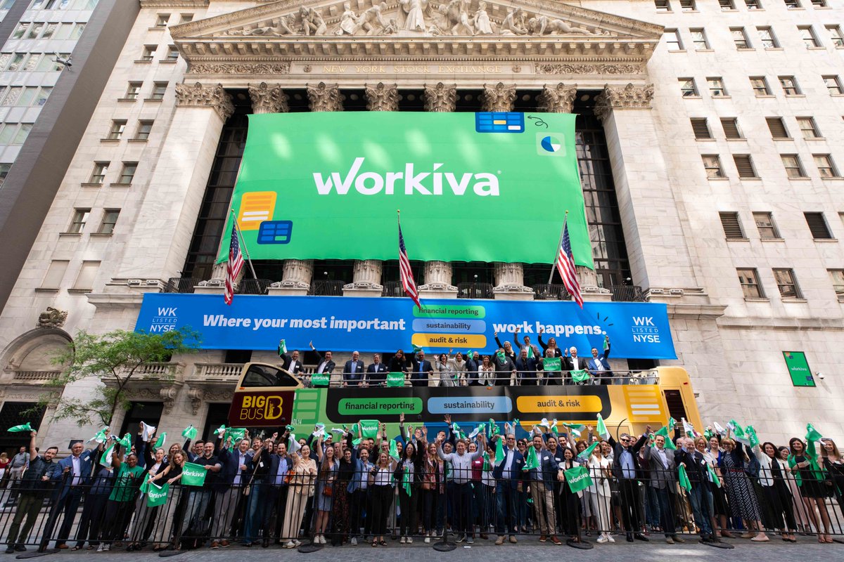 Powering transparent reporting for a better world 💚 10 years of @Workiva in the NYSE Community calls for a Wall Street takeover! $WK