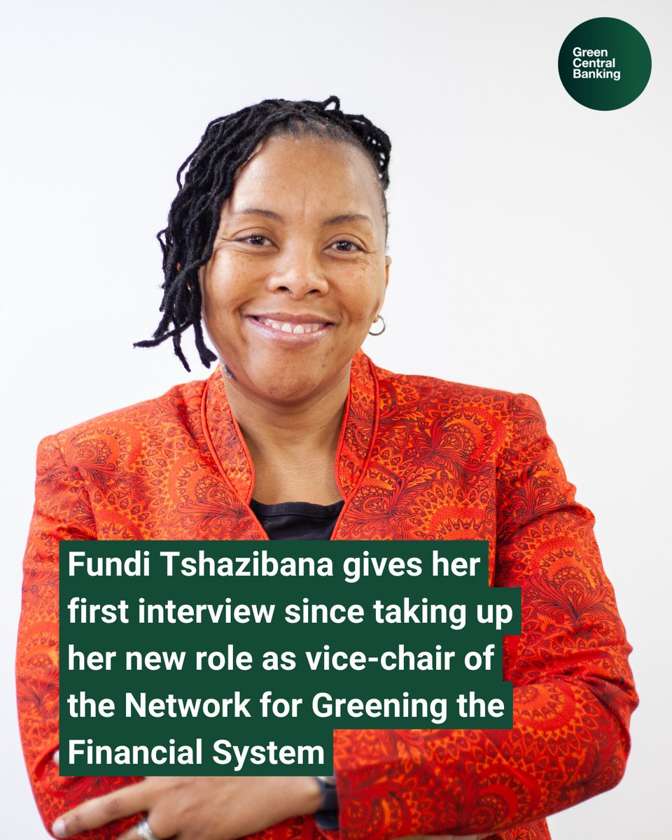 Fundi Tshazibana gives her first interview since taking up her new role as vice-chair of the <a href="/NGFS_/">Network for Greening the Financial System</a>.

Tshazibana discusses the need to update scenarios to better reflect the real risks of climate change and the role of macroeconomic stability in enabling the green transition.