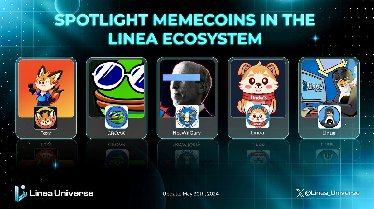 🔥 Below is a compilation of the hottest #Memecoins projects and the spotlight of the #Linea ecosystem 🔥

✨ Comment below to let us know which #Memecoins projects you love 👇 

#Memecoins #OnLinea #Linea
