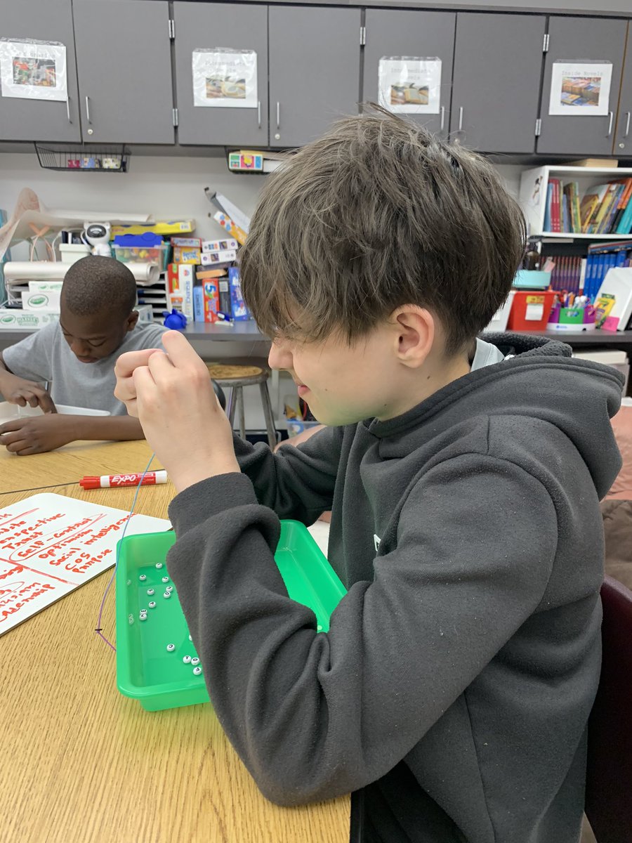 As a culminating activity to our year with the Positivity Project, my kiddos made bracelets - one character trait they are proud of and one they are working on. Such a great reminder to have over the summer! #oneeyer