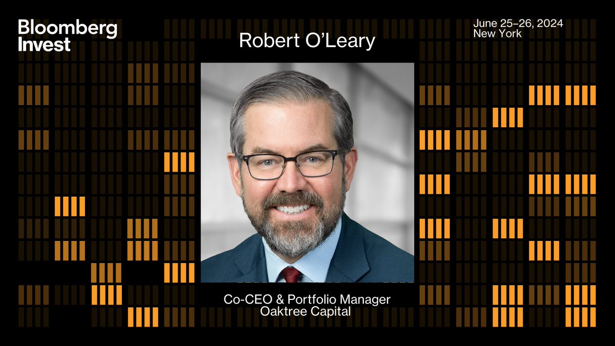 Which markets still offer prime opportunities for growth and stability amid unpredictable market conditions? @Oaktree Capital’s Robert O’Leary joins us at #BloombergInvest 6/25. bloom.bg/44YUEeu