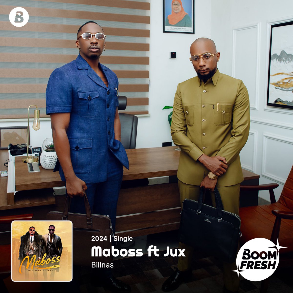 BoomplayTZ's tweet photo. ✨BOOMFRESH✨
Anthem ya maboss hii hapa 🔥Ni collabo kali ya @bill_nass akimshirikisha #Jux wakisema #Maboss 🙏🏿
Stream kupitia app ya #Boomplay ▶️ https://t.co/6g5E2b3ciH
#HomeOfMusic #BoomFresh #Billnass #NewMusic https://t.co/yB022HP9Ns